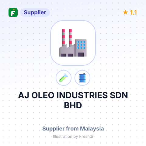 AJ OLEO INDUSTRIES SDN BHD – summary card, no photo uploaded yet