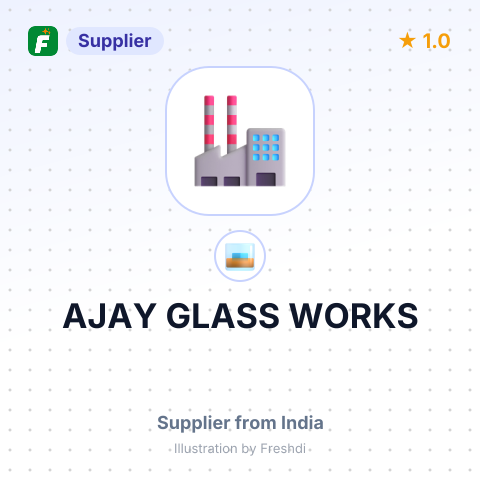 AJAY GLASS WORKS – summary card, no photo uploaded yet