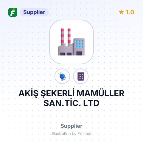 AKİŞ ŞEKERLİ MAMÜLLER SAN.TİC. LTD – summary card, no photo uploaded yet