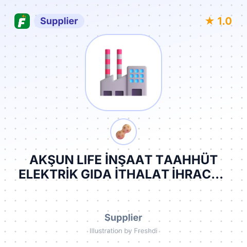 AKŞUN LIFE İNŞAAT TAAHHÜT ELEKTRİK GIDA İTHALAT İHRACAT SANAYİ TİCARET LİMİTED ŞİRKETİ – summary card, no photo uploaded yet