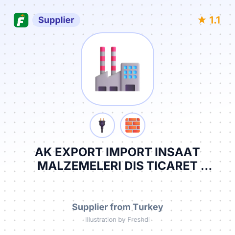 AK EXPORT IMPORT INSAAT MALZEMELERI DIS TICARET SANAYI VE TICARET LIMITED SIRKETI – summary card, no photo uploaded yet
