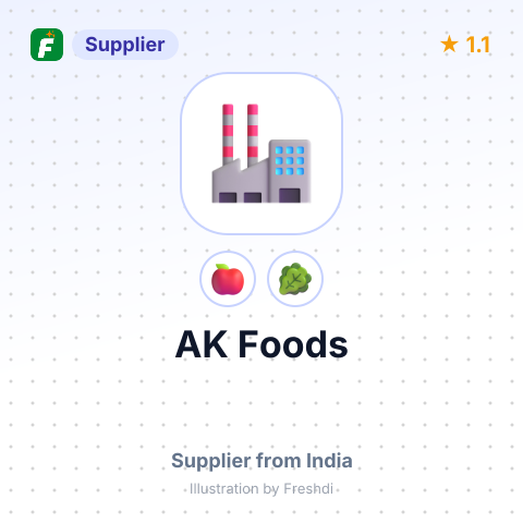 AK Foods – summary card, no photo uploaded yet