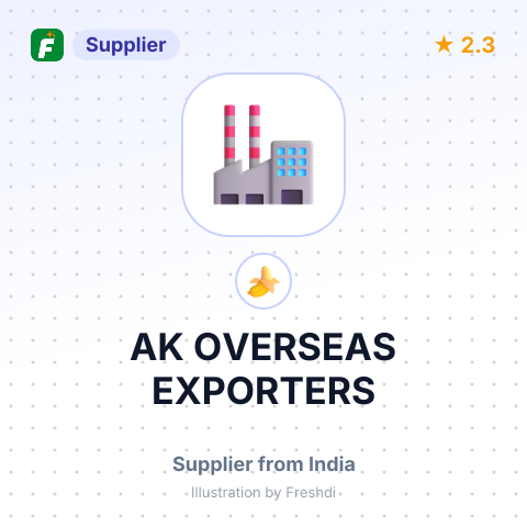 AK OVERSEAS EXPORTERS – summary card, no photo uploaded yet
