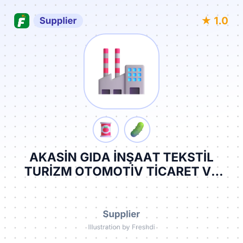 AKASİN GIDA İNŞAAT TEKSTİL TURİZM OTOMOTİV TİCARET VE SANAYİ LİMİTED ŞİRKETİ. – summary card, no photo uploaded yet