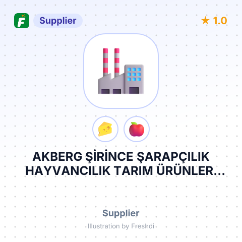 AKBERG ŞİRİNCE ŞARAPÇILIK HAYVANCILIK TARIM ÜRÜNLERİ GIDA TURİZM SANAYİ VE TİCARNET ANONİM ŞİRKETİ – summary card, no photo uploaded yet