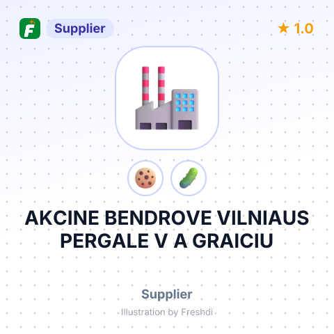 AKCINE BENDROVE VILNIAUS PERGALE V A GRAICIU – summary card, no photo uploaded yet
