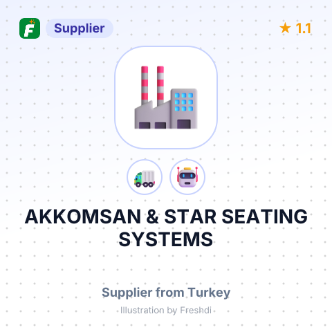 AKKOMSAN & STAR SEATING SYSTEMS – summary card, no photo uploaded yet