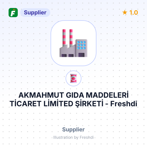 AKMAHMUT GIDA MADDELERİ TİCARET LİMİTED ŞİRKETİ – summary card, no photo uploaded yet