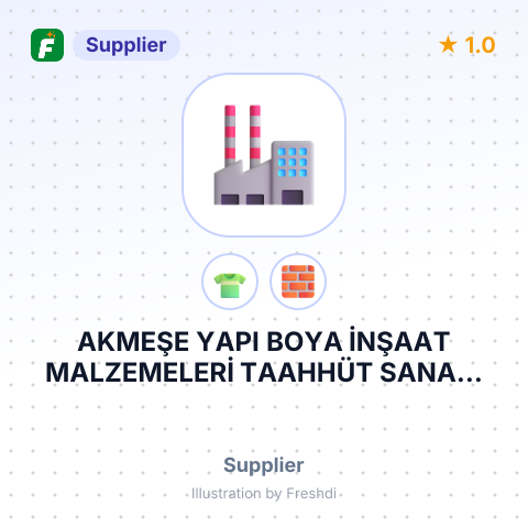 AKMEŞE YAPI BOYA İNŞAAT MALZEMELERİ TAAHHÜT SANAYİ TİCARET LİMİTED ŞİRKETİ – summary card, no photo uploaded yet