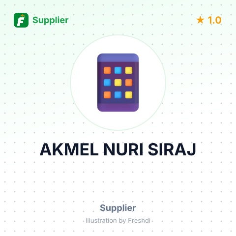 AKMEL NURI SIRAJ – summary card, no photo uploaded yet