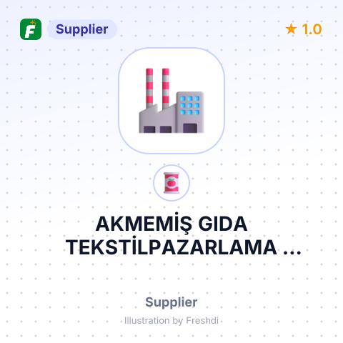 AKMEMİŞ GIDA TEKSTİLPAZARLAMA SAN.VETİC. LTD – summary card, no photo uploaded yet