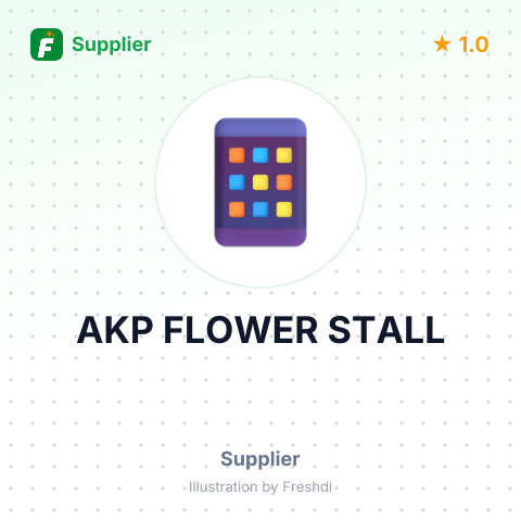 AKP FLOWER STALL – summary card, no photo uploaded yet