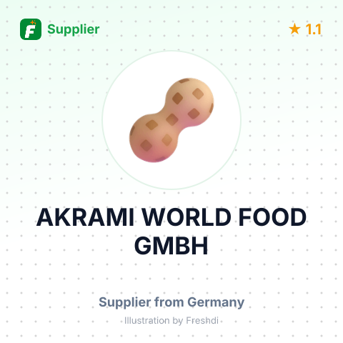 AKRAMI WORLD FOOD GMBH – summary card, no photo uploaded yet