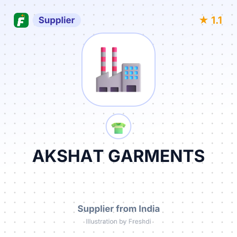 AKSHAT GARMENTS – summary card, no photo uploaded yet