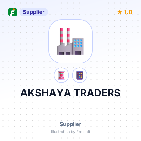 AKSHAYA TRADERS – summary card, no photo uploaded yet