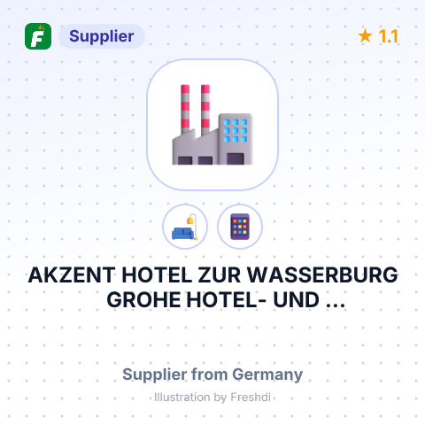 AKZENT HOTEL ZUR WASSERBURG GROHE HOTEL- UND RESTAURANTBETRIEB KG – summary card, no photo uploaded yet