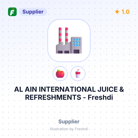 AL AIN INTERNATIONAL JUICE & REFRESHMENTS – summary card, no photo uploaded yet