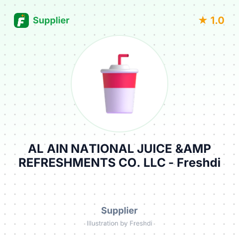 AL AIN NATIONAL JUICE &AMP REFRESHMENTS CO. LLC – summary card, no photo uploaded yet