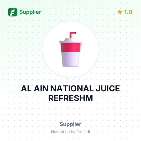 AL AIN NATIONAL JUICE REFRESHM – summary card, no photo uploaded yet