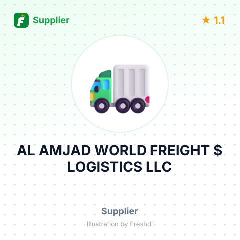AL AMJAD WORLD FREIGHT $ LOGISTICS LLC – summary card, no photo uploaded yet