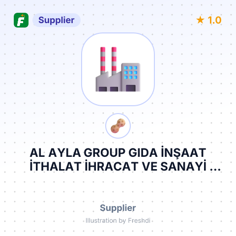 AL AYLA GROUP GIDA İNŞAAT İTHALAT İHRACAT VE SANAYİ TİCARET LİMİTED ŞİRKETİ – summary card, no photo uploaded yet