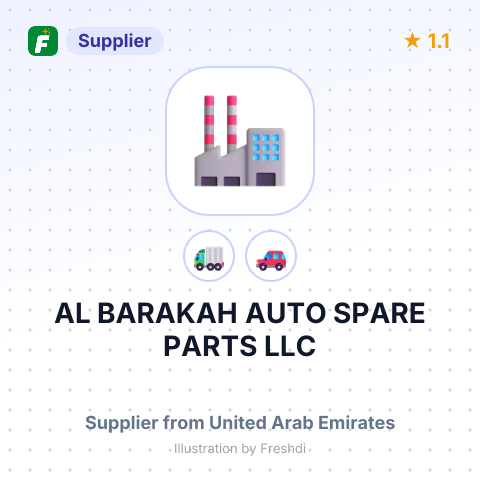 AL BARAKAH AUTO SPARE PARTS LLC – summary card, no photo uploaded yet