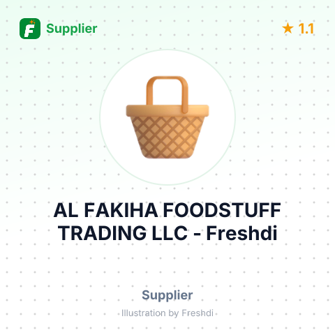 AL FAKIHA FOODSTUFF TRADING LLC – summary card, no photo uploaded yet