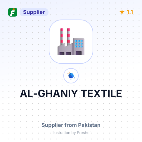 AL-GHANIY TEXTILE – summary card, no photo uploaded yet