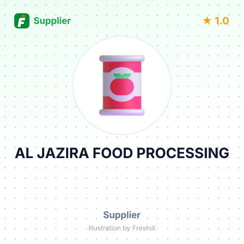 AL JAZIRA FOOD PROCESSING – summary card, no photo uploaded yet