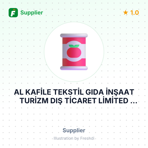 AL KAFİLE TEKSTİL GIDA İNŞAAT TURİZM DIŞ TİCARET LİMİTED ŞİRKETİ – summary card, no photo uploaded yet