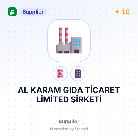 AL KARAM GIDA TİCARET LİMİTED ŞİRKETİ – summary card, no photo uploaded yet