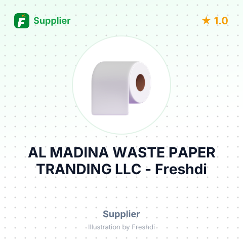 AL MADINA WASTE PAPER TRANDING LLC – summary card, no photo uploaded yet