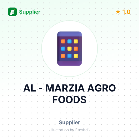 AL - MARZIA AGRO FOODS – summary card, no photo uploaded yet