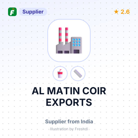 AL MATIN COIR EXPORTS – summary card, no photo uploaded yet