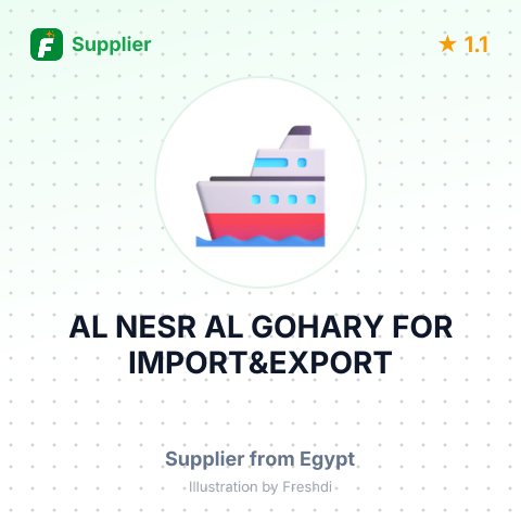AL NESR AL GOHARY FOR IMPORT&EXPORT – summary card, no photo uploaded yet