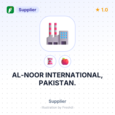 AL-NOOR INTERNATIONAL, PAKISTAN. – summary card, no photo uploaded yet