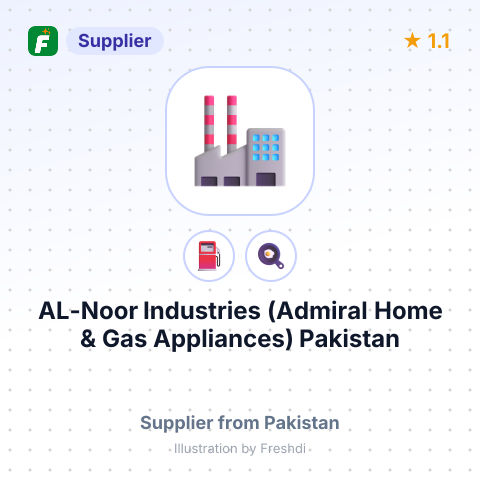 AL-Noor Industries (Admiral Home & Gas Appliances) Pakistan – summary card, no photo uploaded yet