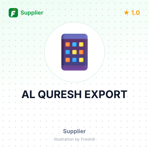 AL QURESH EXPORT – summary card, no photo uploaded yet