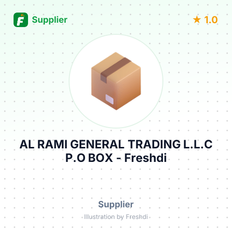 AL RAMI GENERAL TRADING L.L.C P.O BOX – summary card, no photo uploaded yet