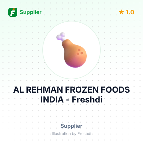 AL REHMAN FROZEN FOODS INDIA – summary card, no photo uploaded yet