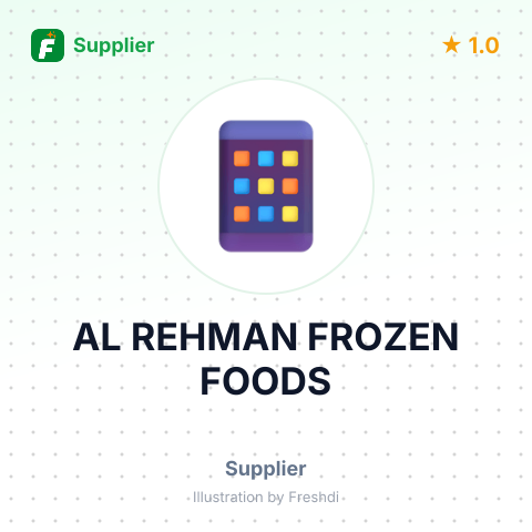 AL REHMAN FROZEN FOODS – summary card, no photo uploaded yet