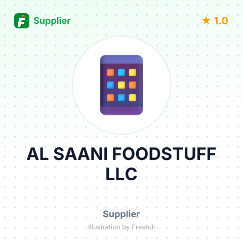 AL SAANI FOODSTUFF LLC – summary card, no photo uploaded yet