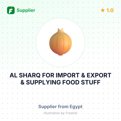 AL SHARQ FOR IMPORT & EXPORT & SUPPLYING FOOD STUFF – summary card, no photo uploaded yet