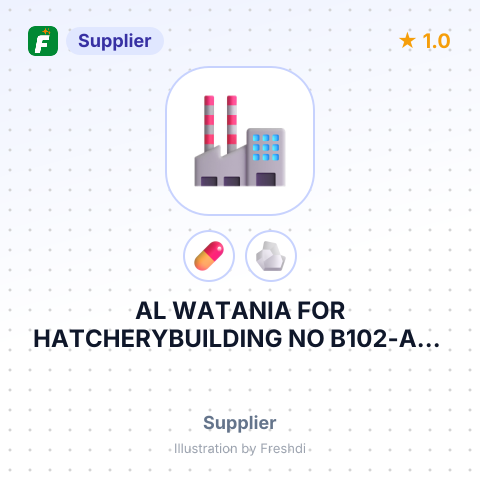 AL WATANIA FOR HATCHERYBUILDING NO B102-A22 SMART VILLAGE28 CAIRO ALEX DESERT ROADGIZA EGYPT – summary card, no photo uploaded yet