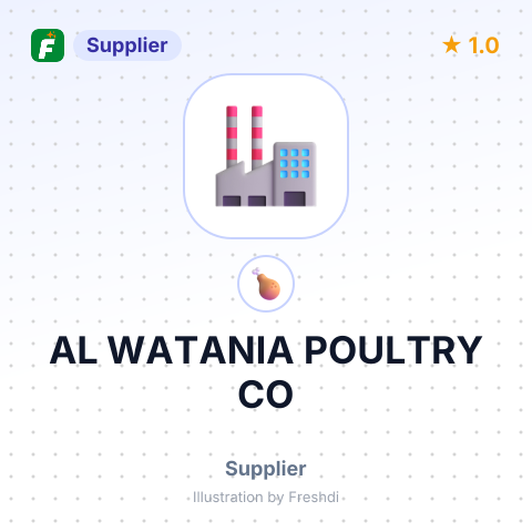 AL WATANIA POULTRY CO – summary card, no photo uploaded yet