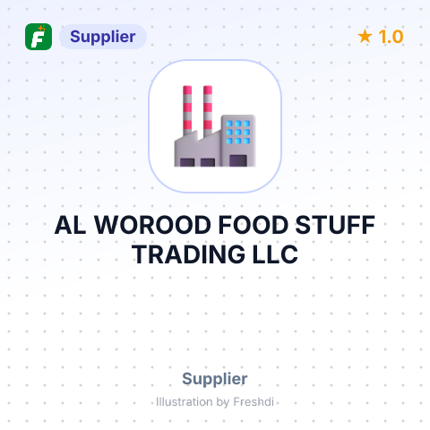 AL WOROOD FOOD STUFF TRADING LLC – summary card, no photo uploaded yet