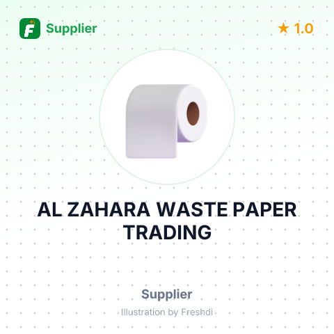 AL ZAHARA WASTE PAPER TRADING – summary card, no photo uploaded yet