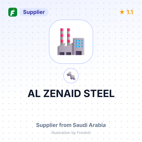 AL ZENAID STEEL – summary card, no photo uploaded yet