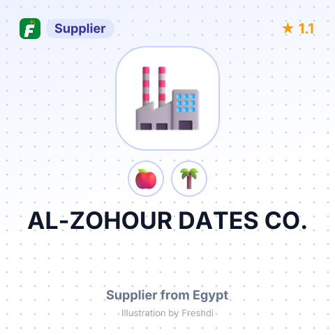 AL-ZOHOUR DATES CO. – summary card, no photo uploaded yet