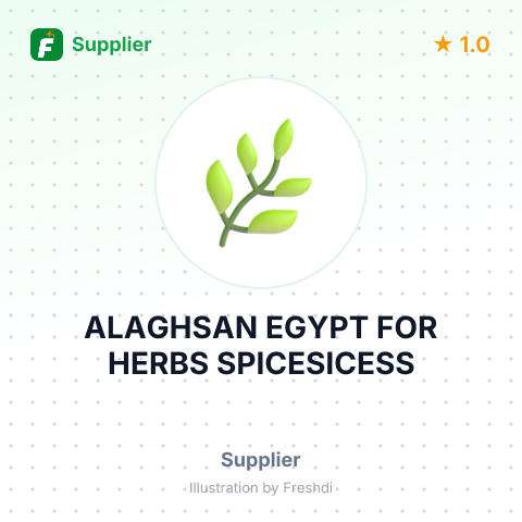 ALAGHSAN EGYPT FOR HERBS SPICESICESS – summary card, no photo uploaded yet